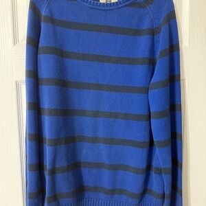 Levi's Men's Crewneck Sweater in Blue and Black Stripes